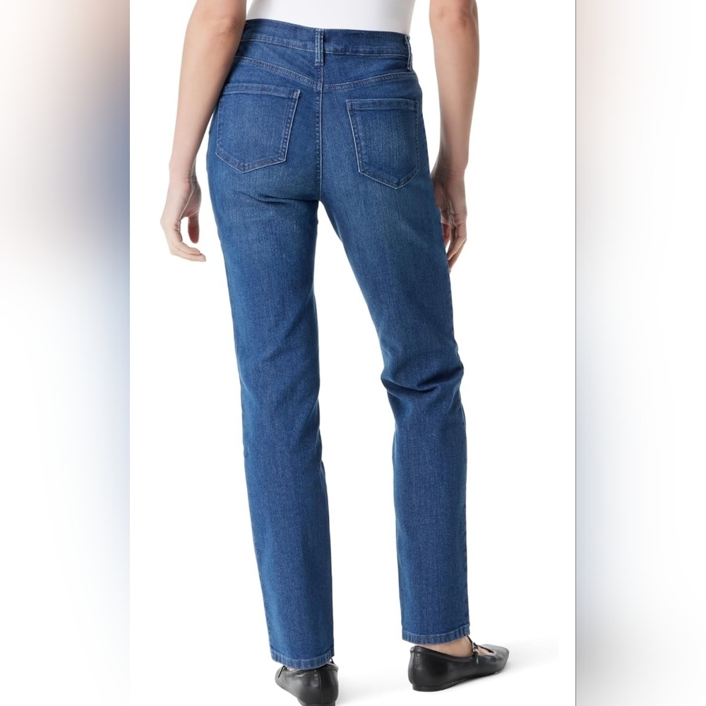 Gloria Vanderbilt “Amanda” Classic Rise, Tapered Leg, Stretch Jeans, 8 Reg/Avg - Picture 6 of 6